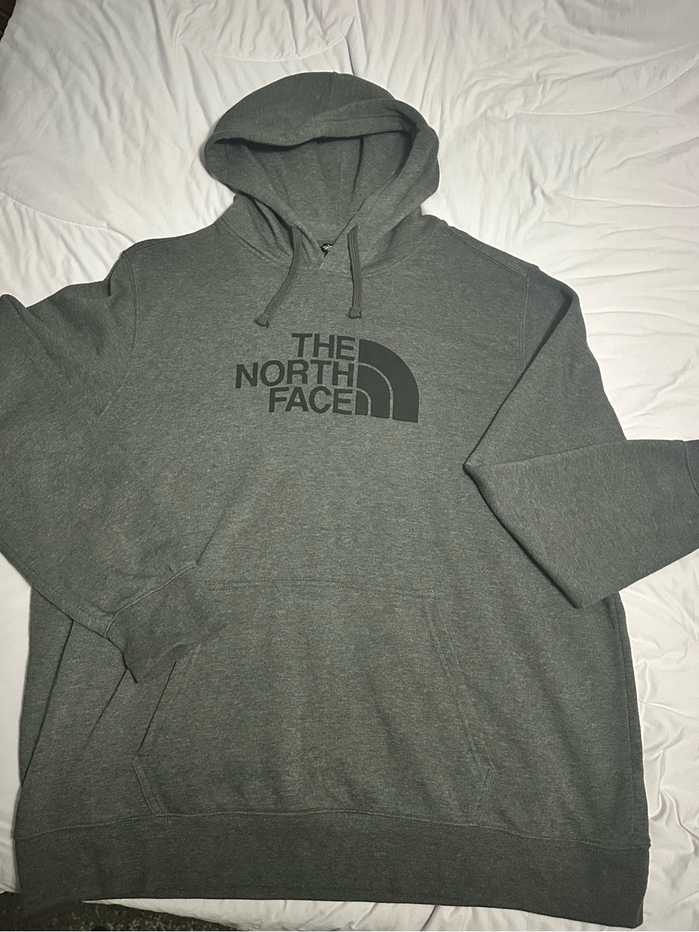 The North Face Men's Olive Green Logo Pullover Hoodie